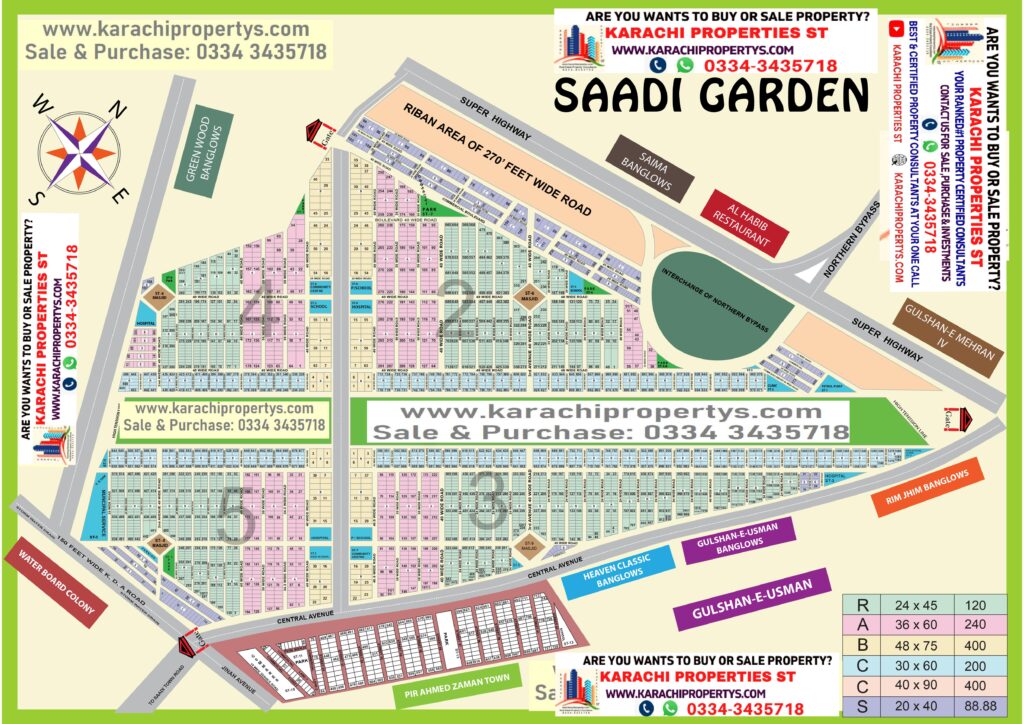 Saadi Garden Plots Location