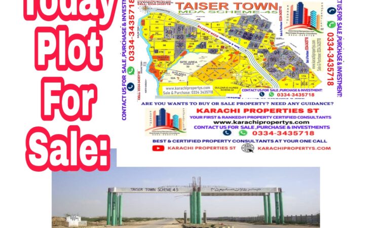 Plot for Sale in Taiser Town Karachi