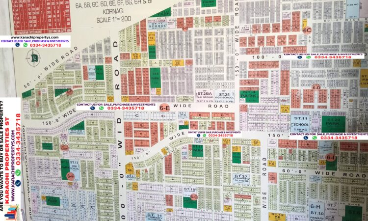 Mehran Town Korangi Map sale purchase