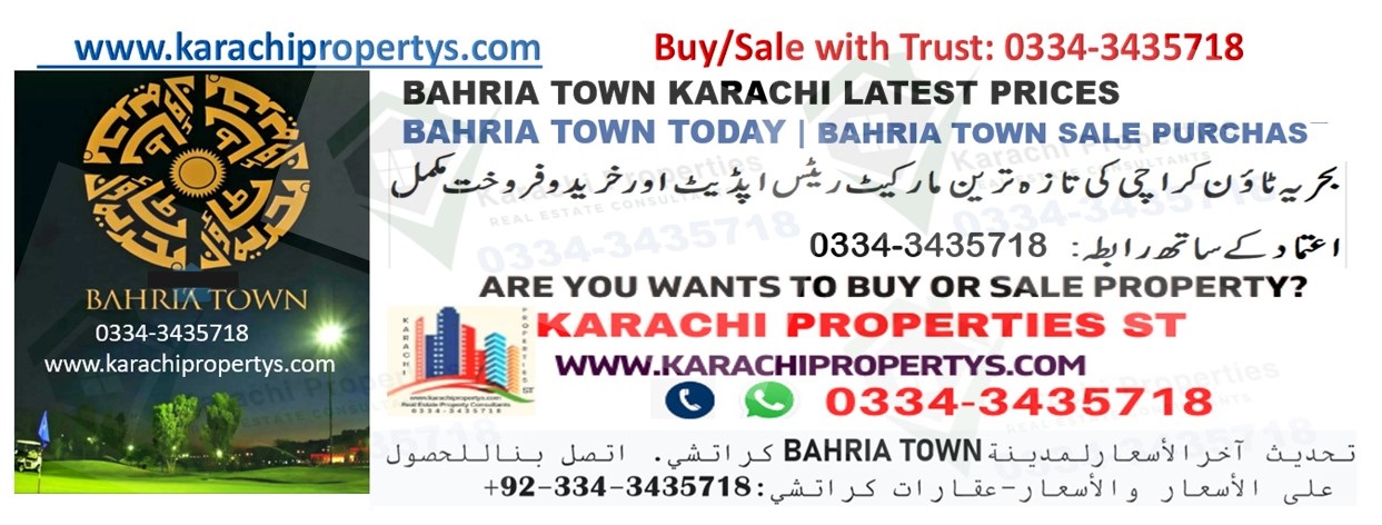 #bahria town karachi prices