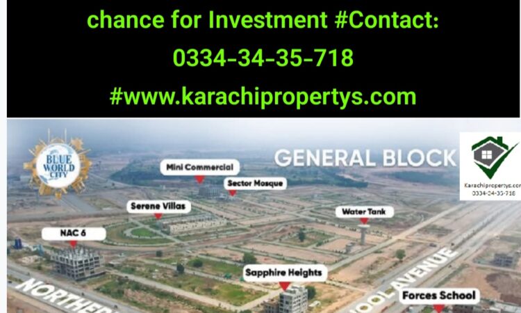Blue World City Plot for Sale 10 Marla