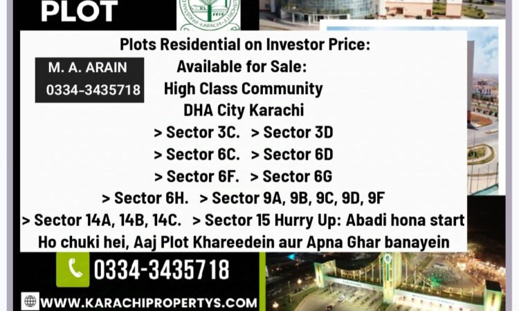 DHA CITY KARACHI SECTOR_3D PLOT_FOR_SALE
