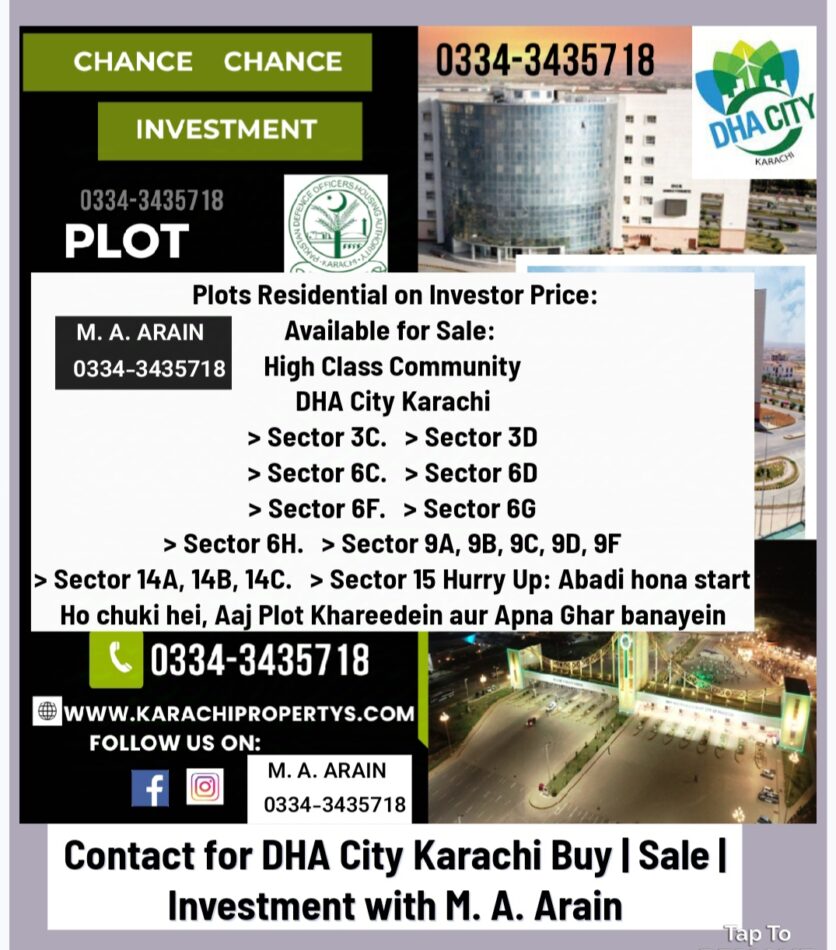 DHA CITY KARACHI SECTOR_3D PLOT_FOR_SALE