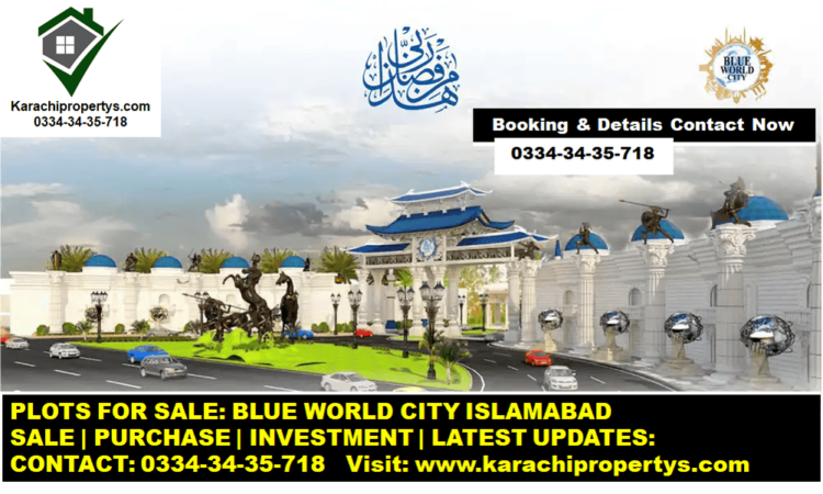 Blue World City Plot for Sale