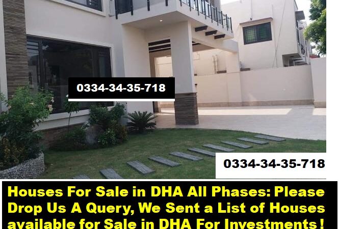 Houses for Sale DHA Phase 7 Karachi