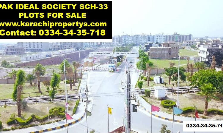 Pak Ideal Cooperative Housing Society Plots for Sale