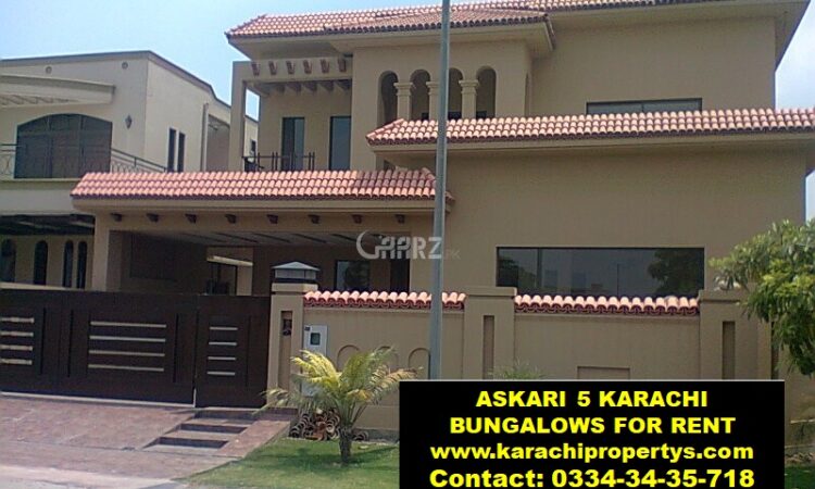 Askari 5 House for Rent Karachi