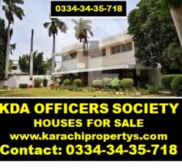 KDA Officers Society Karachi house for Sale