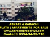 askari 4 karachi flats apartments for sale today