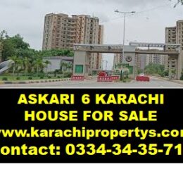 House for Sale Askari 6 Karachi
