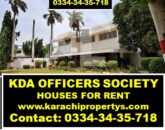 KDA Officers society house for rent available