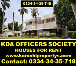 KDA Officers society house for rent available