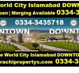 Blue World City Down Town Plot For Sale