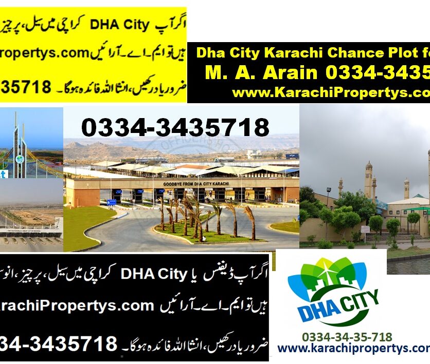 Plot For Sale Dha City Karachi Sector 16 Ext