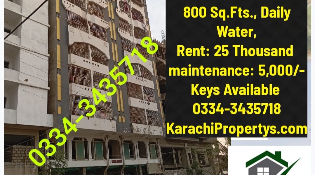 FlatForRentGulistaneJauharKarachi