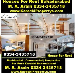 BahadurabadHouseForRent Karachi