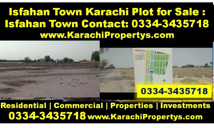 240Sq Yds Plot for sale Isfahan Town Karachi