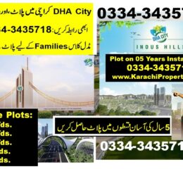 DHA City Karachi Indus Hills Residential Plot 5 Years installments