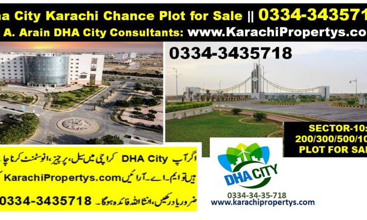 SECTOR 10 DHA CITY KARACHI 500 YARD PLOT FOR SALE INVESTMENT
