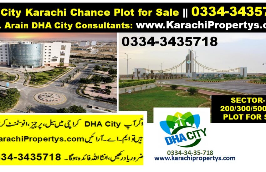 SECTOR 10 DHA CITY KARACHI 500 YARD PLOT FOR SALE INVESTMENT