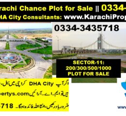Sector 11E DHA City Karachi 200 Yard Plot for Sale