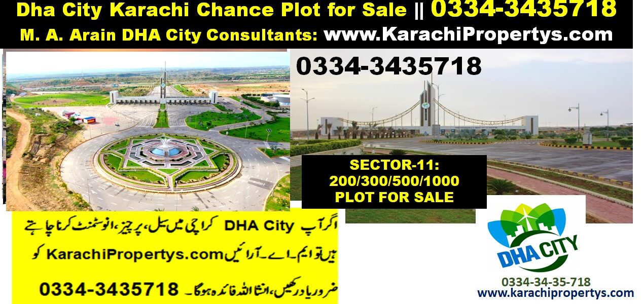 DHA City Karachi Sector 11 Sub Sector D 500 Yards Plot for Sale