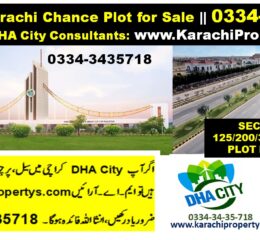DHA CITY KARACHI SECTOR 13 200 YARD PLOT INVESTMENT SALE