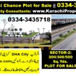DHA City Karachi Sector 2 Sub Sector B 300 Yards Plot for Sale Urgent