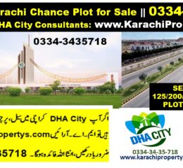5 MARLA PLOT FOR SALE DHA CITY KARACHI VIP LOCATION DEAL SECTOR 3