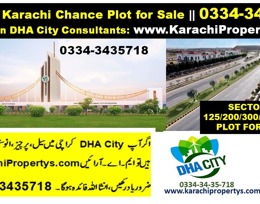 5 MARLA PLOT FOR SALE DHA CITY KARACHI VIP LOCATION DEAL SECTOR 3