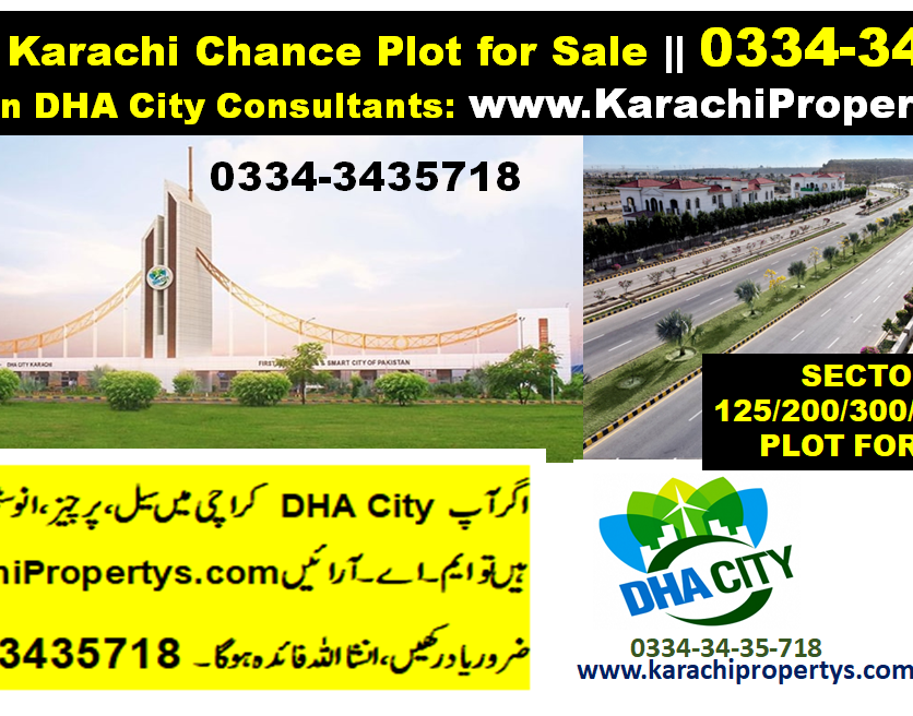 DHA City Karachi Sector 3 Sub Sector E 125 Yard Plot for Urgent Sale