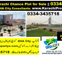 300 YARD RESIDENTIAL PLOT FOR SALE DHA CITY KARACHI SECTOR 4 B