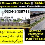 Sector 8 Sub Sector C DHA City Karachi 500 Yard Plot for Urgent Sale