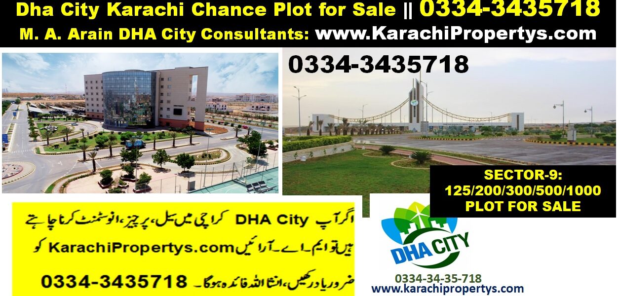 DHA City Karachi Sector 9 Sub Sector E 125 Yard Plot for Urgent Sale