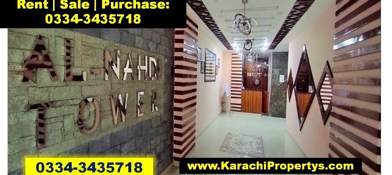 al nahdi tower flat for rent karachi