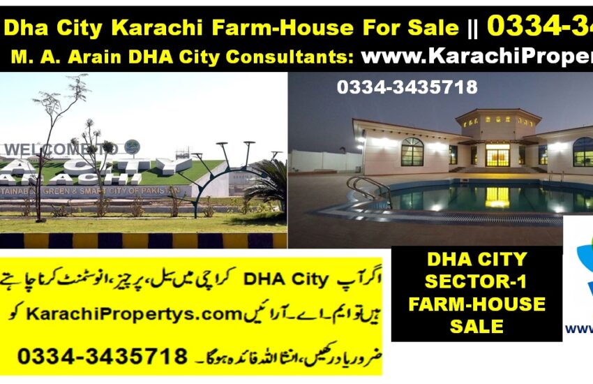 Dha city Karachi Farm House for sale