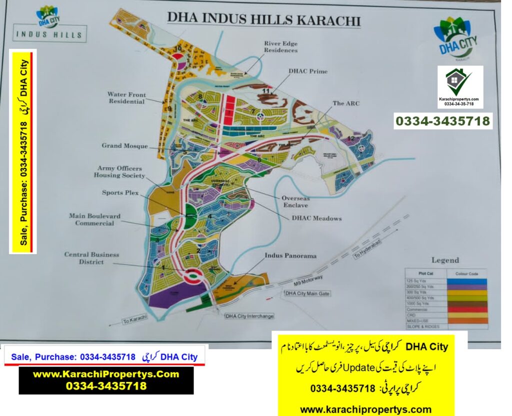INDUS HILLLS DHA CTIY KARACHI MASTER PLAN LATEST