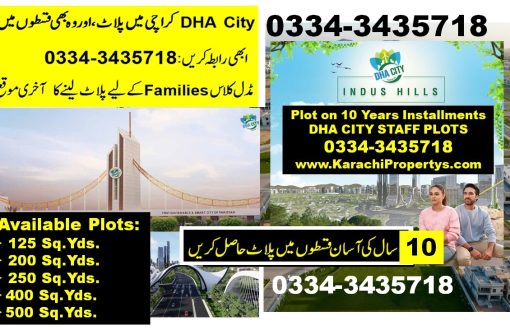 DHA City Karachi Plot for Sale 10 Years Installments