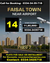 FaisalTownPhase2PlotForSale 14marla