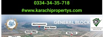 Blue World City Plot for Sale