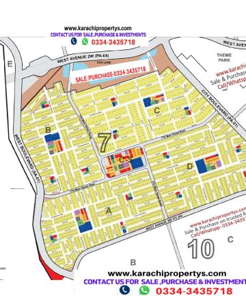 #DHA #CITY KARACHI LATEST MAP #SECTOR 7
