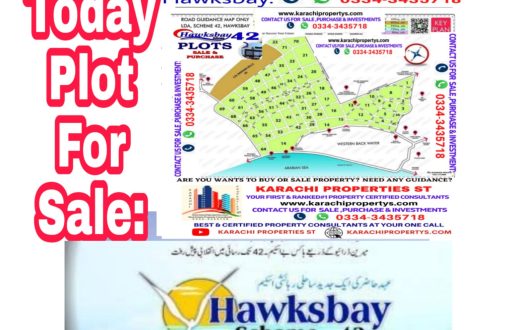 plot for sale in Hawksbay scheme 42