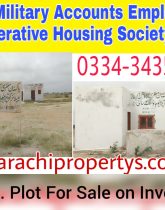 Pakistan Military Accounts Society Plot for sale