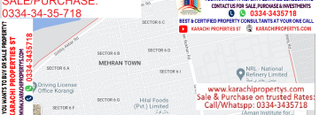 KORANGI MEHRAN TOWN