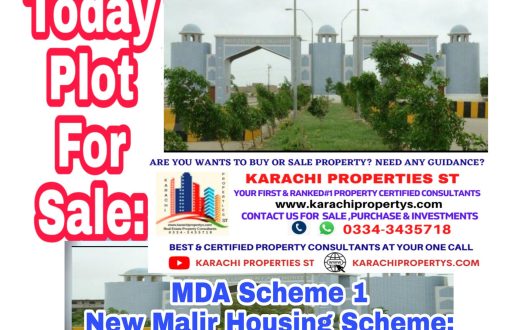 plot for sale new malir housing scheme or MDA Scheme 1