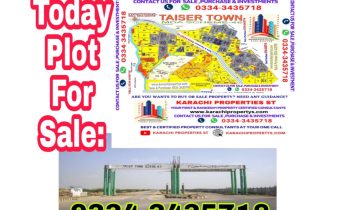 Plot for sale in Taiser Town Karachi