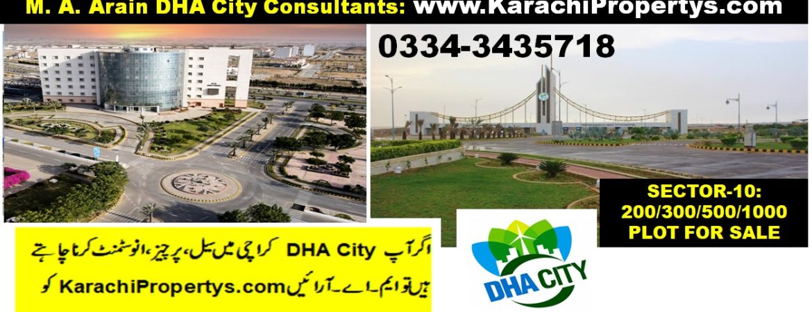 SECTOR 10 DHA CITY KARACHI 500 YARD PLOT FOR SALE INVESTMENT