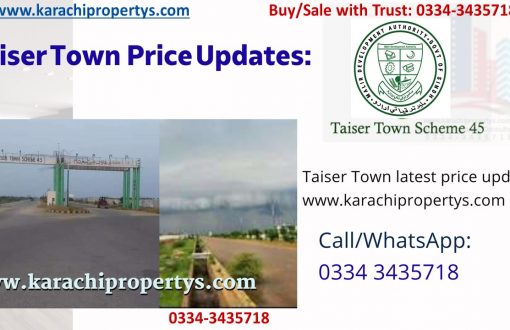 Taiser Town Phase 3 Prices update #Taiser Town Scheme 45 today rates Update Plot prices latest update taiser town