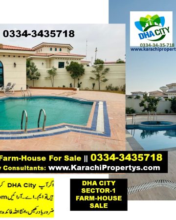 Farm House Dha city Karachi for sale