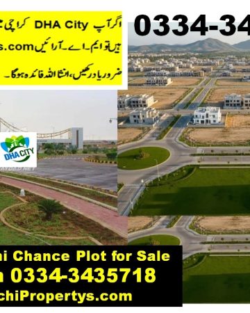 Plot For Sale Dha City Karachi Sector 17